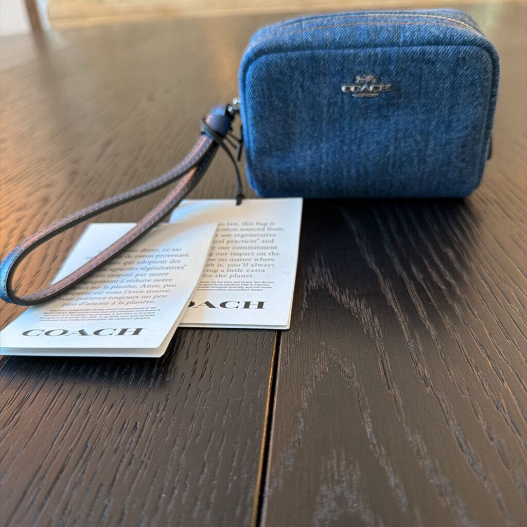 Coach Denim Wrist pouch