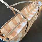 Coach City Signature Striped Zip Close Tote