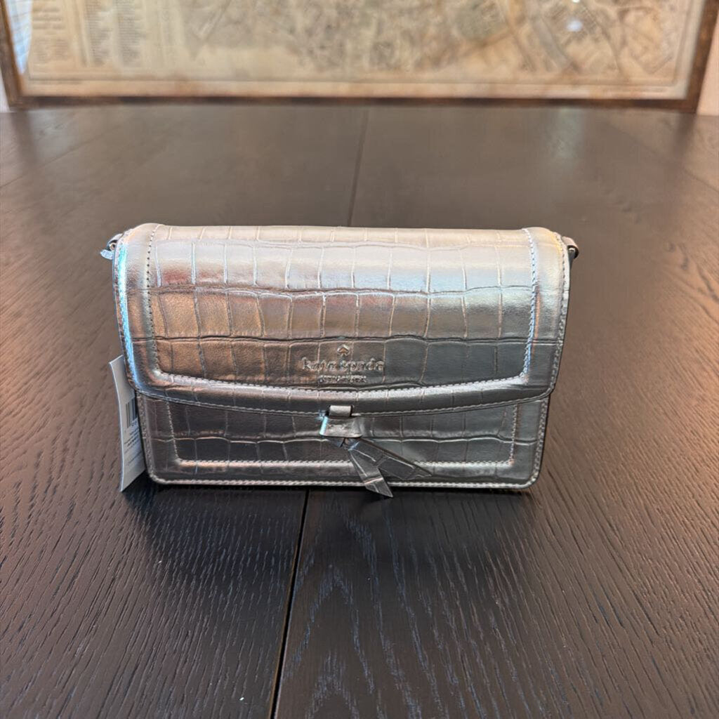 Kate Spade Madison Metallic Croc Crossbody