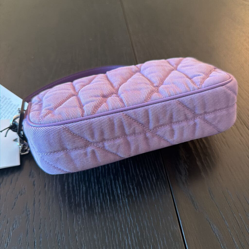 Coach Hailey Quilted Denim Flap Crossbody