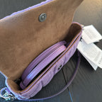 Coach Hailey Quilted Denim Flap Crossbody