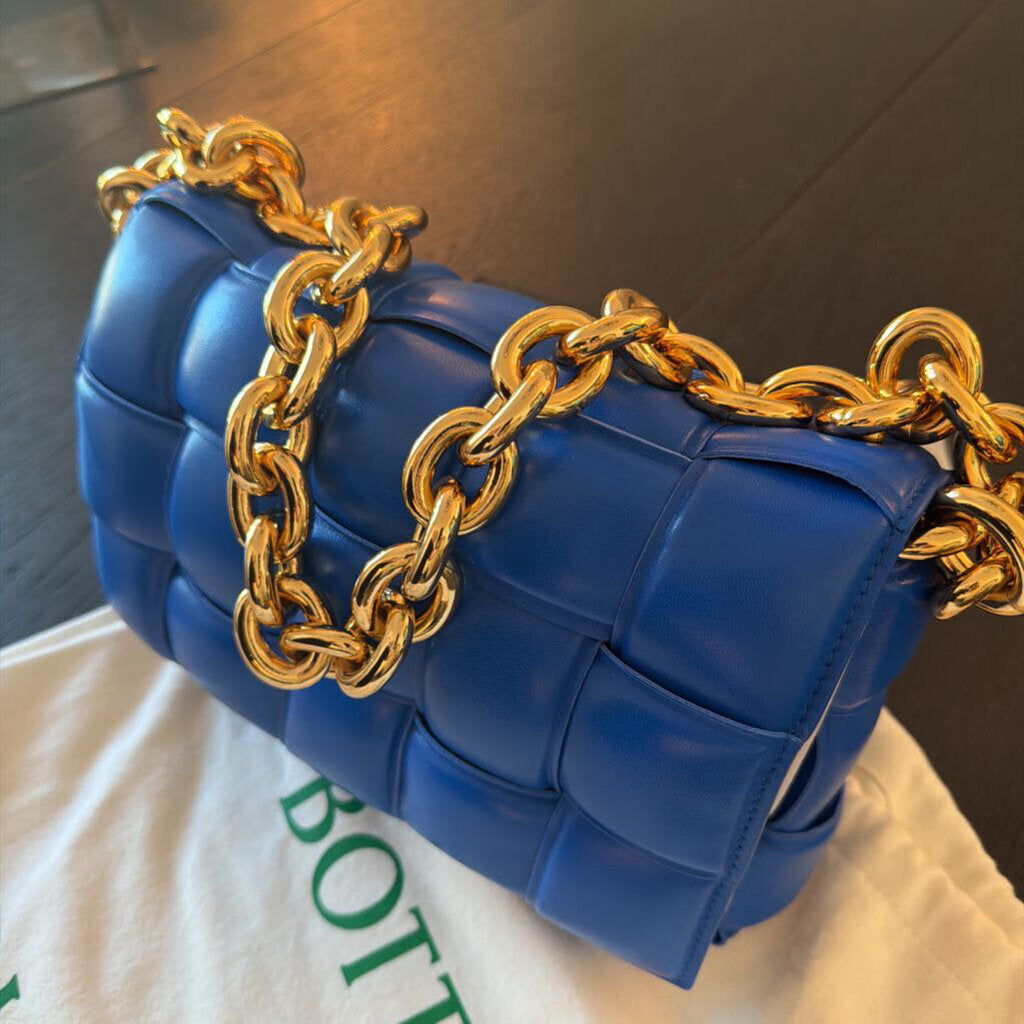 Bottega Veneta Maxi Nintrecciato Paddle Lambskin Shoulder Bag