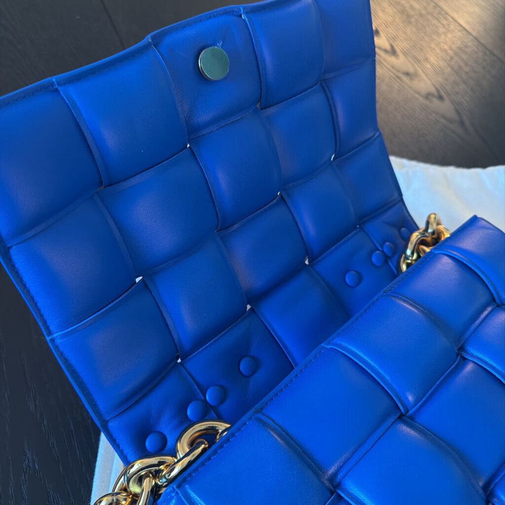 Bottega Veneta Maxi Nintrecciato Paddle Lambskin Shoulder Bag