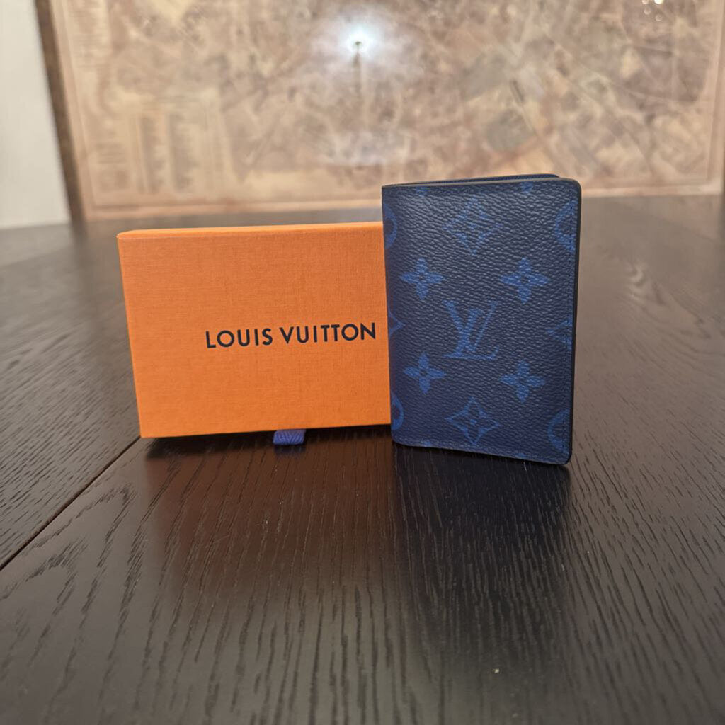 Louis Vuitton Taiga Taigarama Monogram Pocket Organizer Wallet