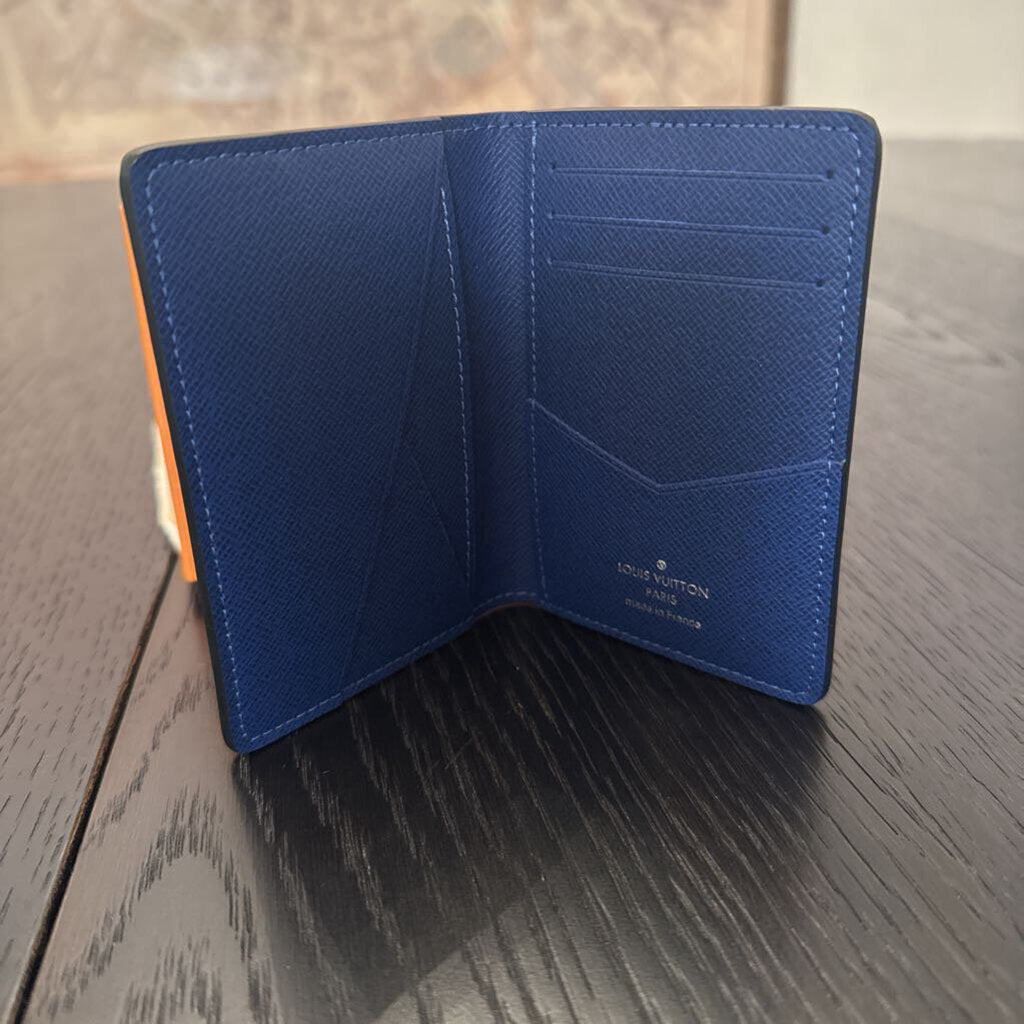 Louis Vuitton Taiga Taigarama Monogram Pocket Organizer Wallet