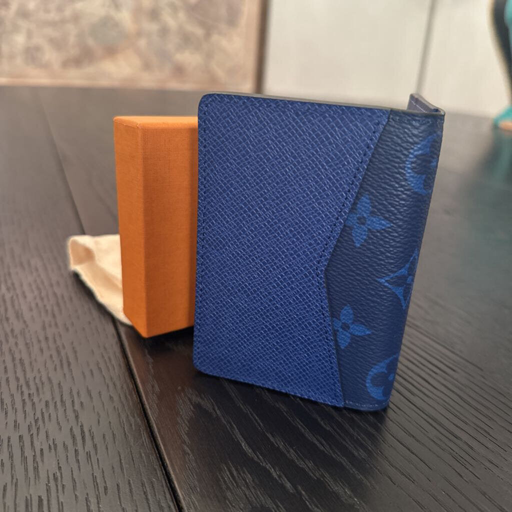 Louis Vuitton Taiga Taigarama Monogram Pocket Organizer Wallet