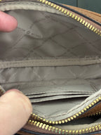 Michael Kors Pebbled Dbl Zip Camera Bag