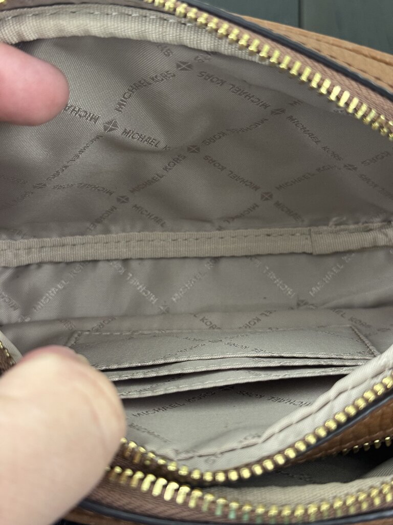 Michael Kors Pebbled Dbl Zip Camera Bag