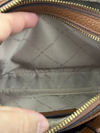 Michael Kors Pebbled Dbl Zip Camera Bag