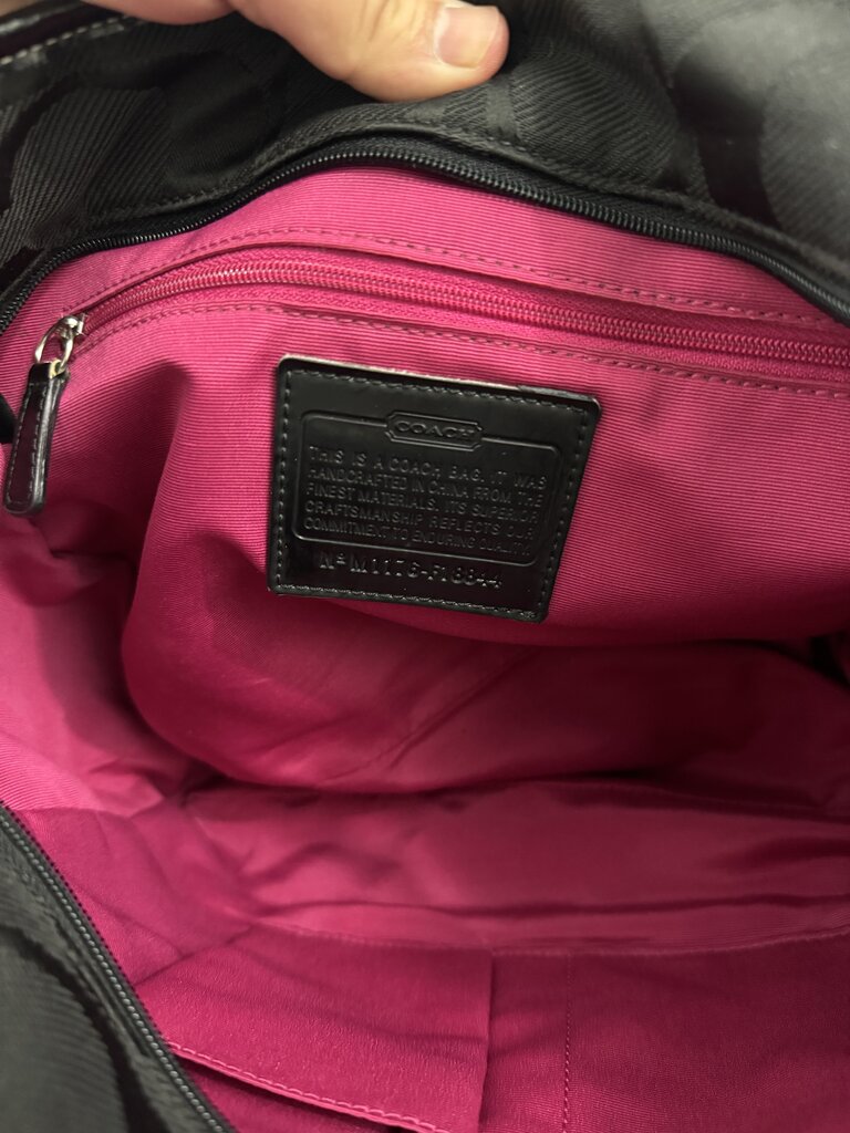 Coach Monogram Zip Tote