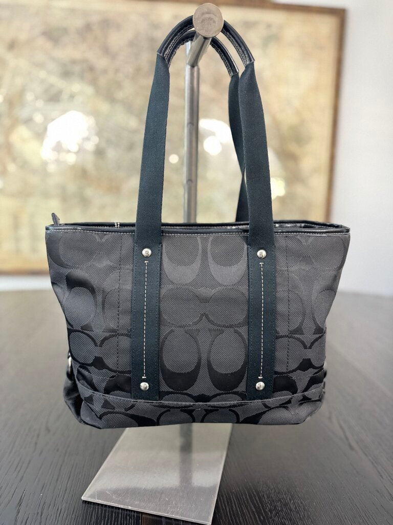 Coach Monogram Zip Tote
