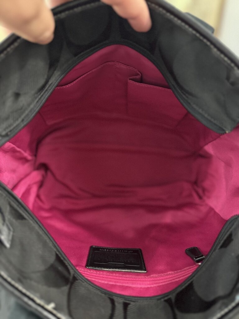 Coach Monogram Zip Tote