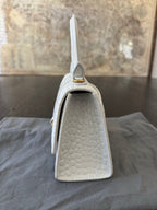 Balenciaga Crocodile Embossed Hourglass Top Handle Bag
