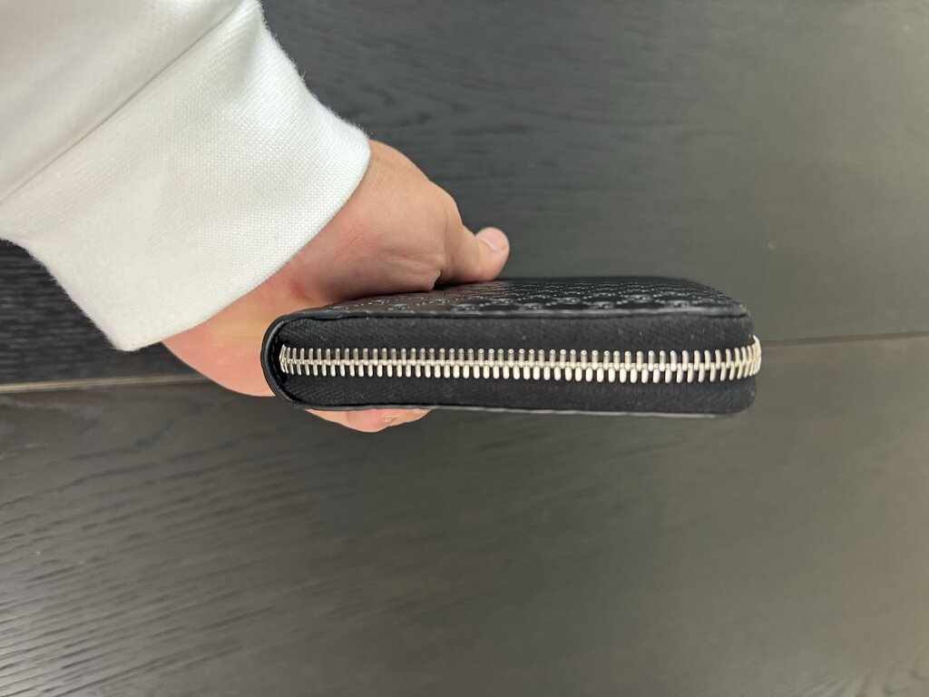 Gucci Microguccissma Zip Around Wallet