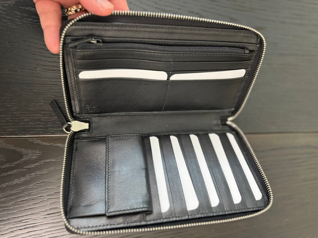 Gucci Microguccissma Zip Around Wallet
