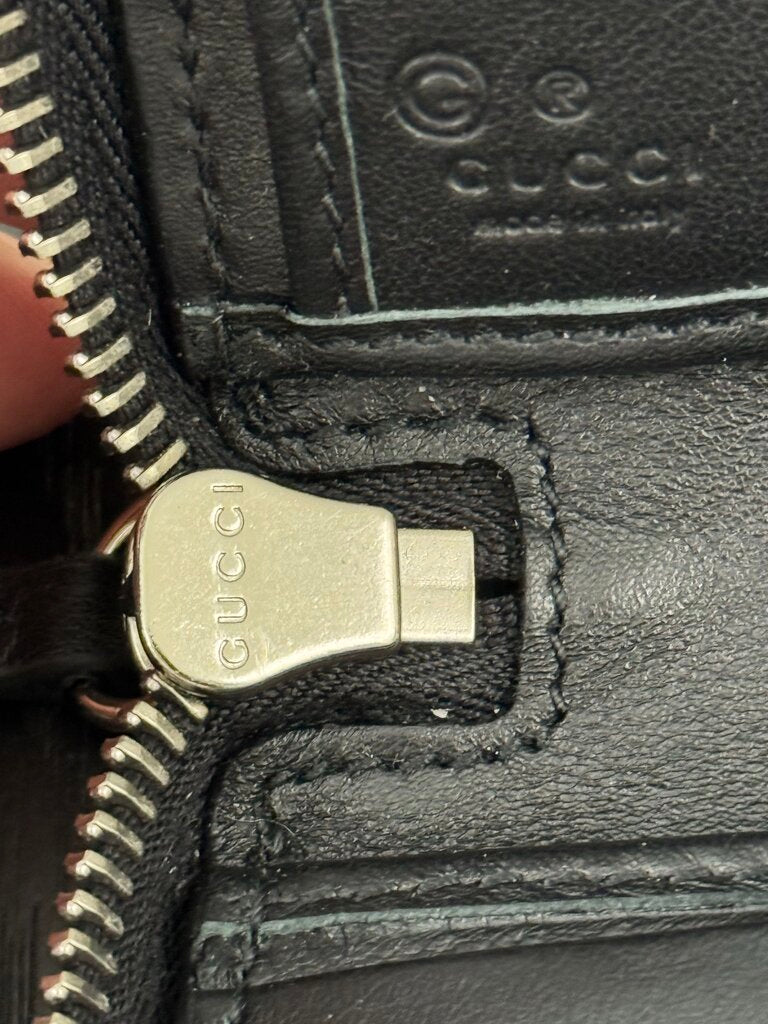 Gucci Microguccissma Zip Around Wallet