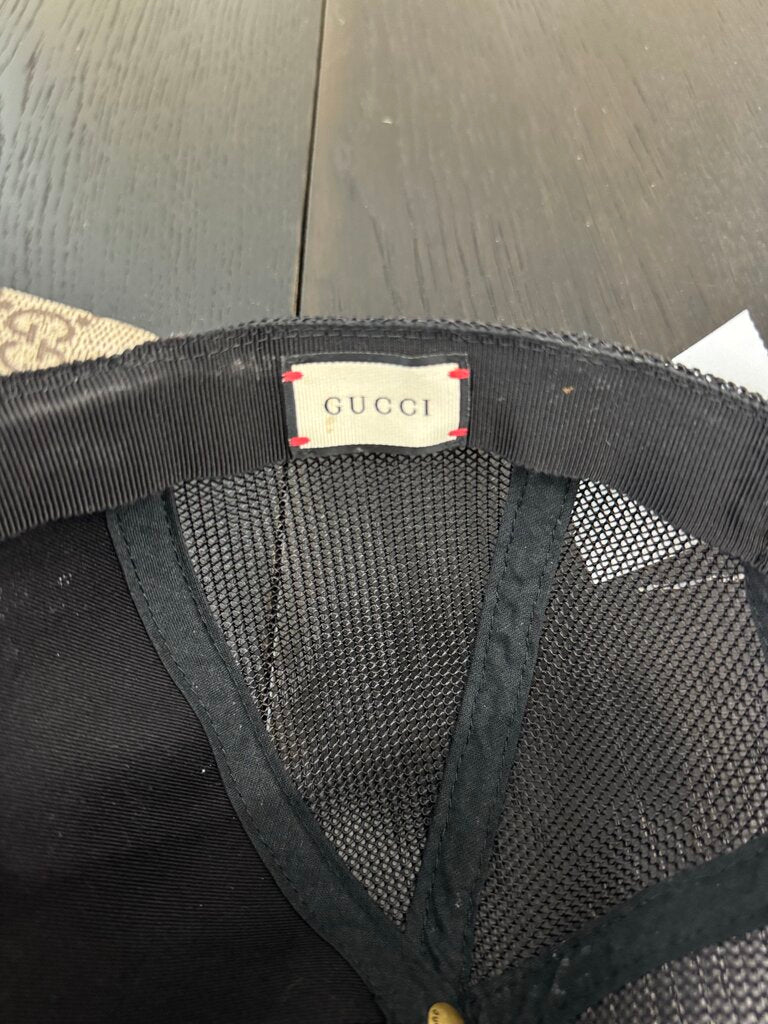 Gucci Adjustable Snake Monogram Cap