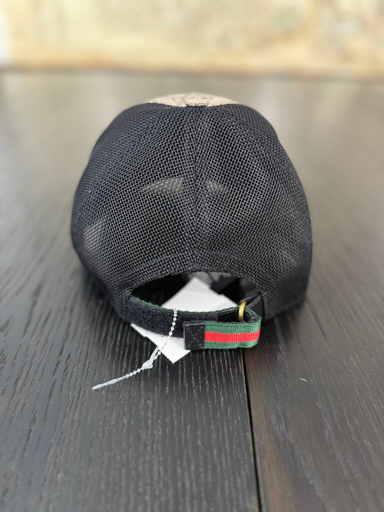 Gucci Adjustable Snake Monogram Cap