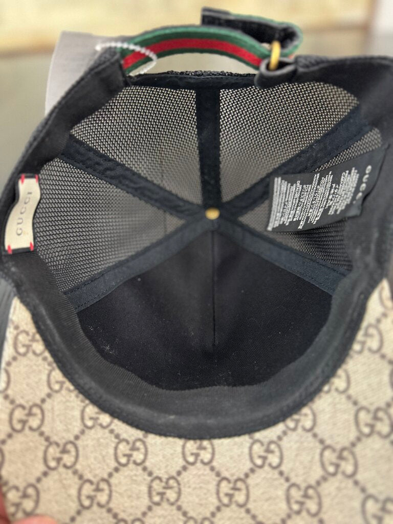 Gucci Adjustable Snake Monogram Cap