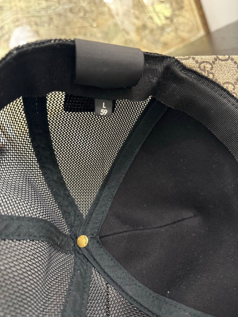 Gucci Adjustable Snake Monogram Cap