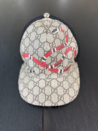 Gucci Adjustable Snake Monogram Cap