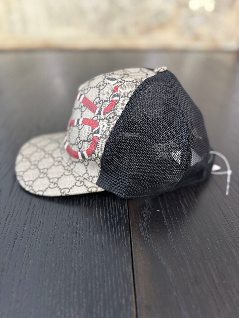 Gucci Adjustable Snake Monogram Cap
