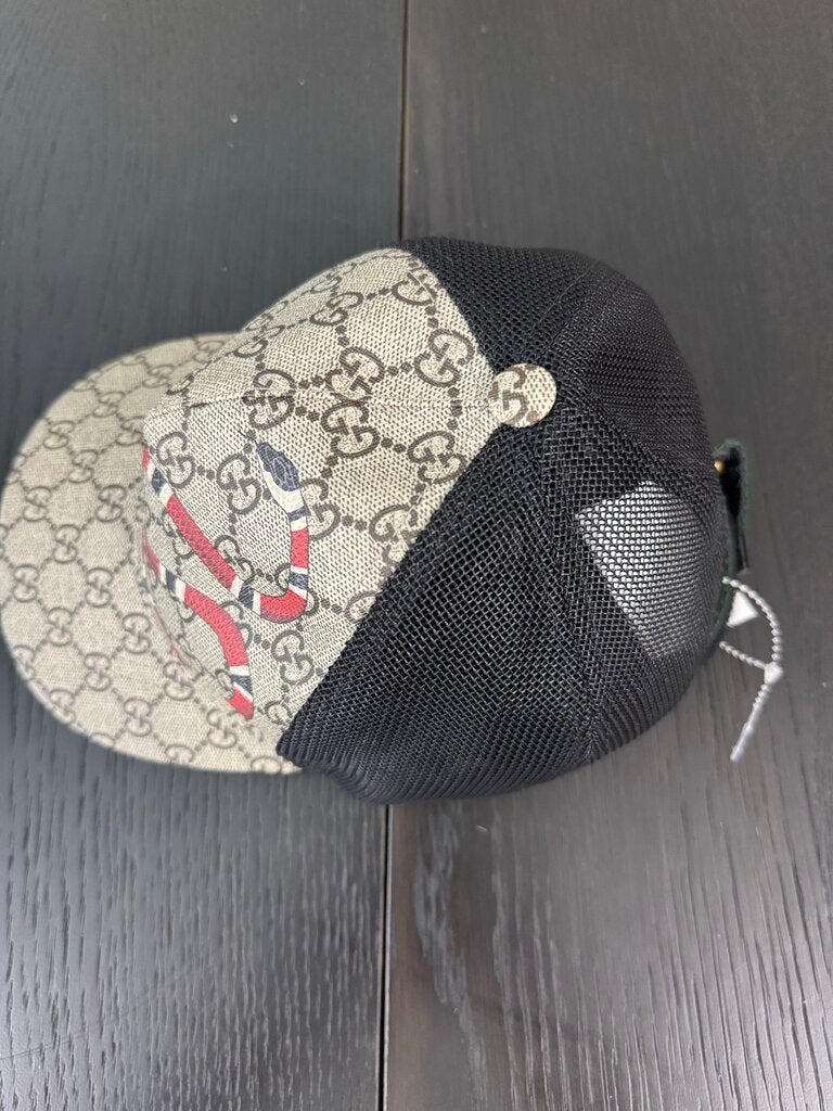 Gucci Adjustable Snake Monogram Cap