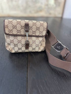 Gucci Monogram Canvas Bree Waist Belt