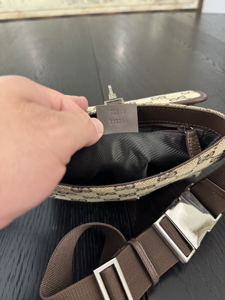 Gucci Monogram Canvas Bree Waist Belt