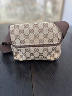 Gucci Monogram Canvas Bree Waist Belt