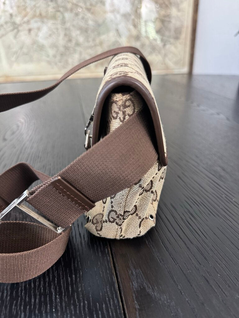 Gucci Monogram Canvas Bree Waist Belt