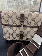 Gucci Monogram Canvas Bree Waist Belt