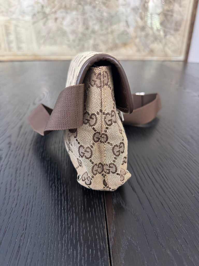 Gucci Monogram Canvas Bree Waist Belt