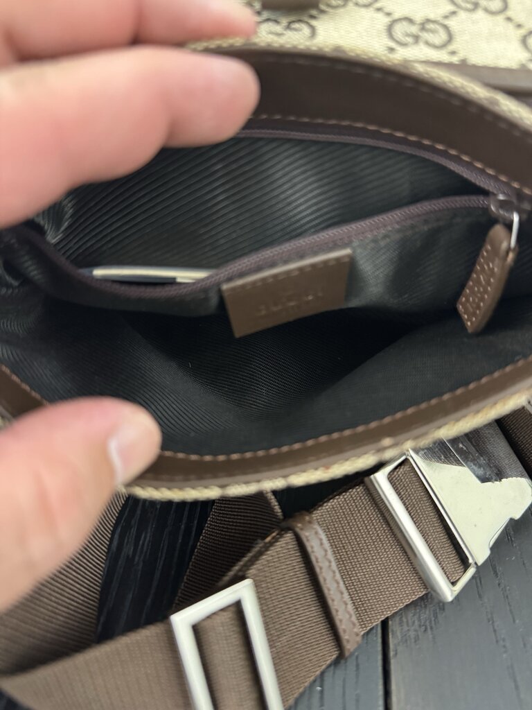 Gucci Monogram Canvas Bree Waist Belt