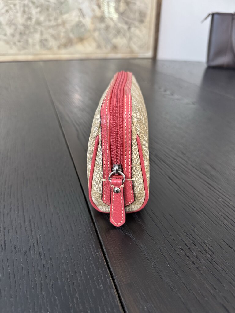 Coach Zip Monogram Pouch