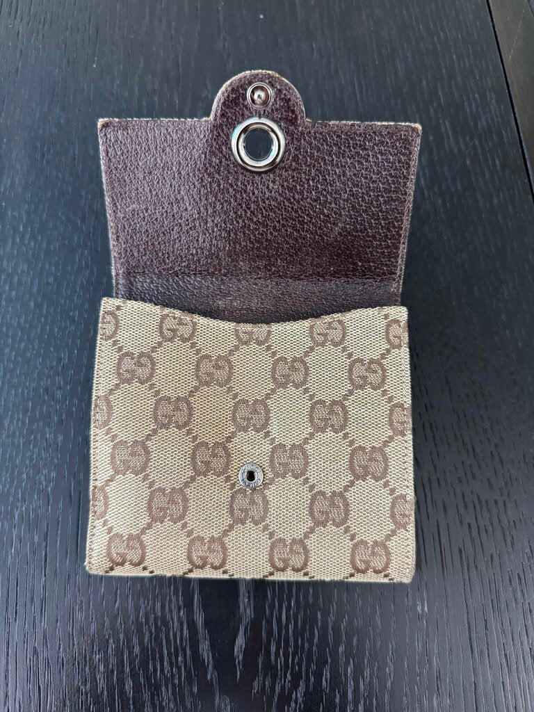 Gucci Canvas Monogram Wallet