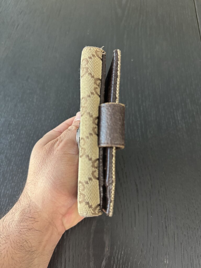 Gucci Canvas Monogram Wallet