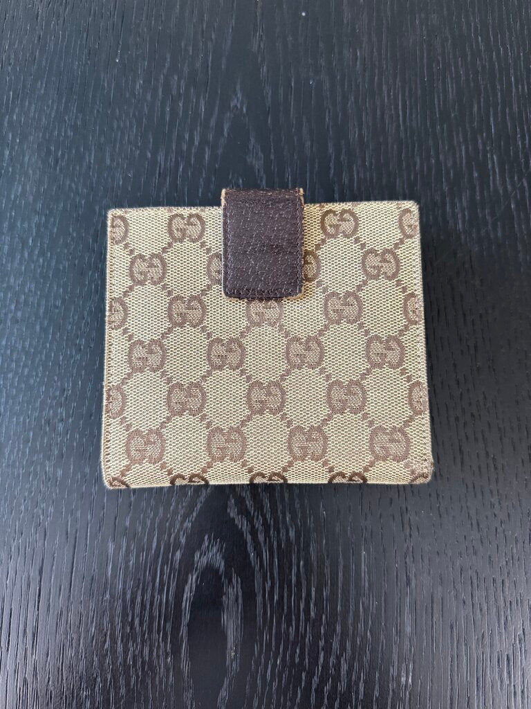 Gucci Canvas Monogram Wallet