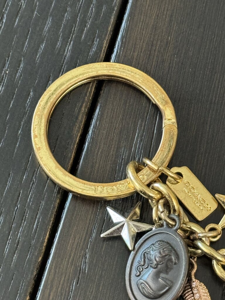 Coach Skull Keychain