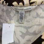 10 L/S Patterned Wrap Dress