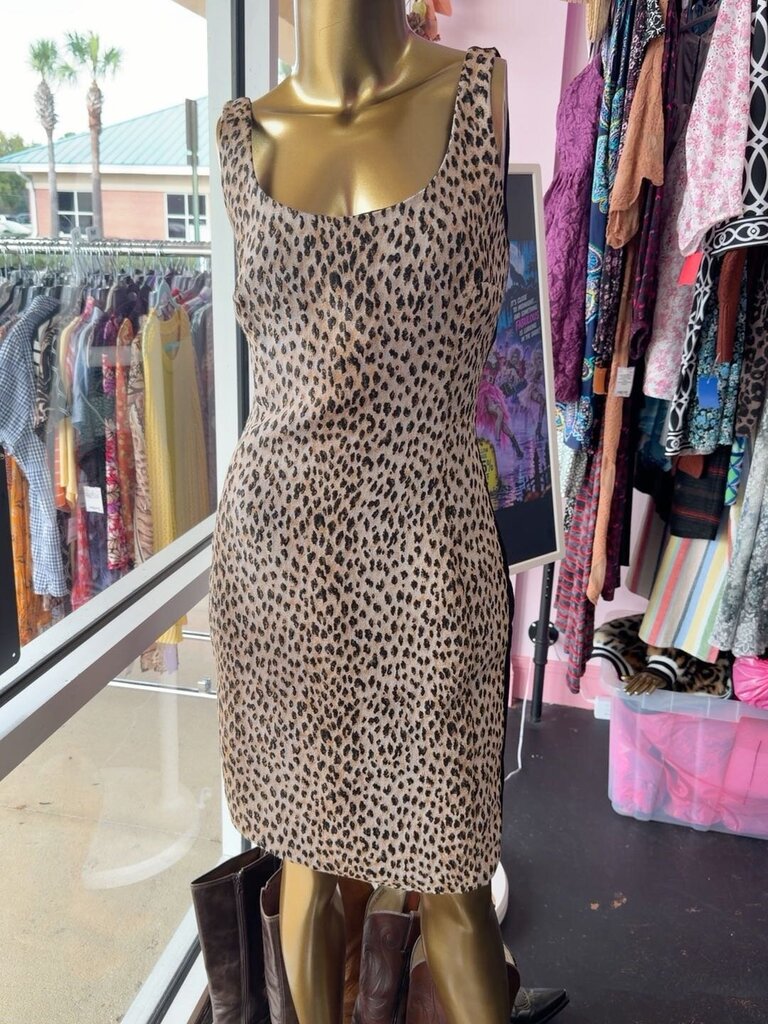 10 Sleeveless Animal Print Dress