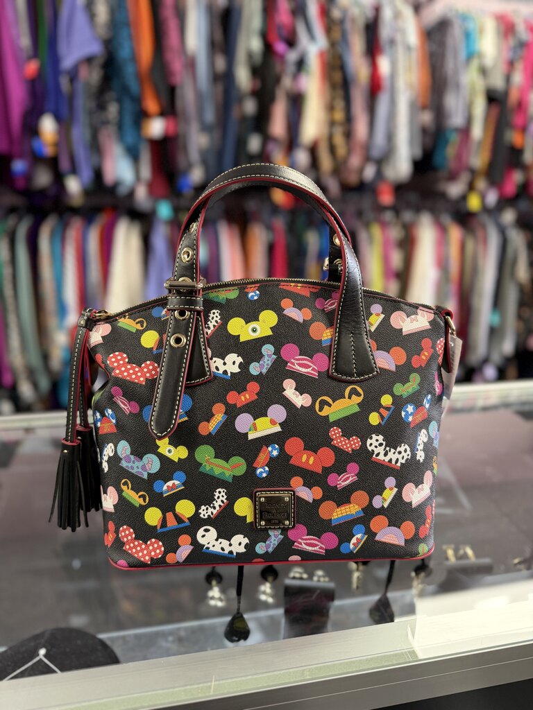 Dooney & Bourke 2025 Disney Parks Dooney & Bourke Mickey Mouse Ear Hat Character Dome Satchel Bag Purse