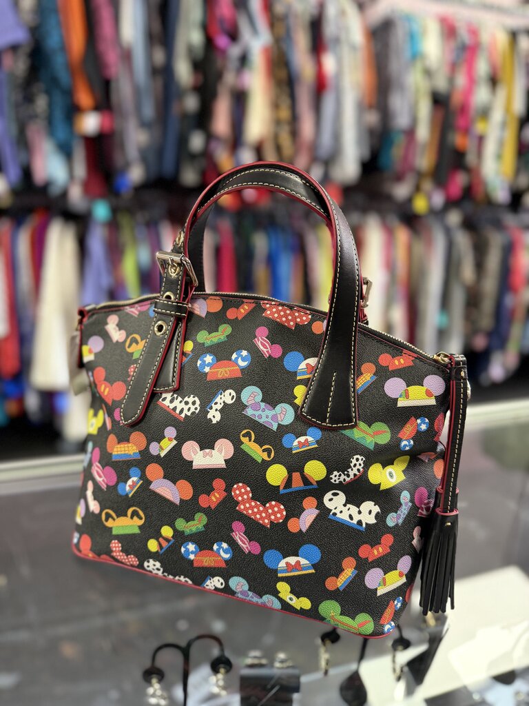 Dooney & Bourke 2025 Disney Parks Dooney & Bourke Mickey Mouse Ear Hat Character Dome Satchel Bag Purse