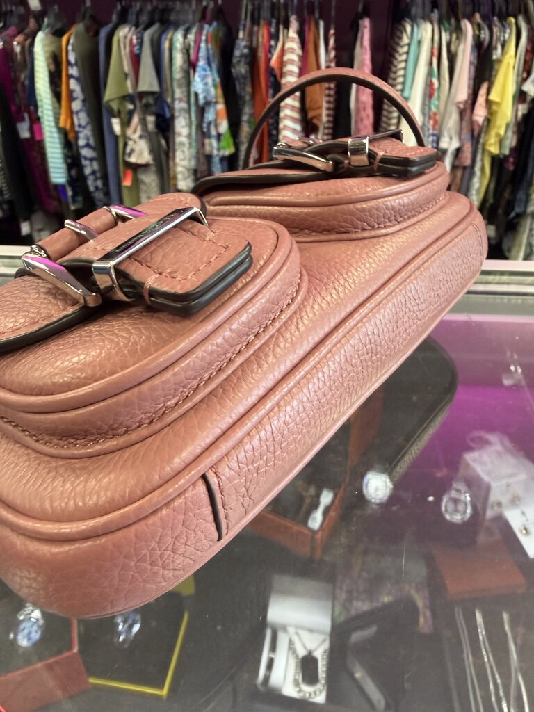 Michael Kors Pebbled Leather Zoe Shoulder Bag