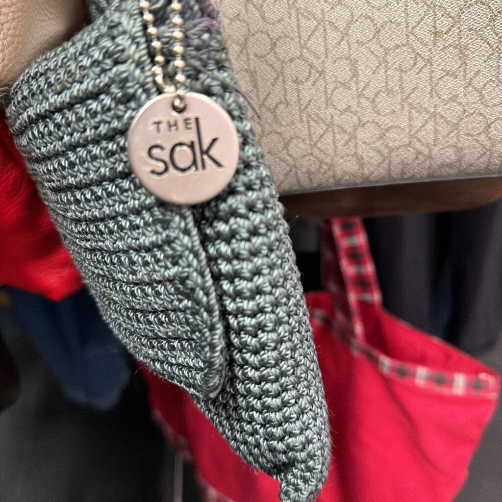 The Sak Crochet Flap Mini Woven Crossbody Bag Boho