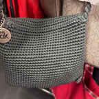 The Sak Crochet Flap Mini Woven Crossbody Bag Boho