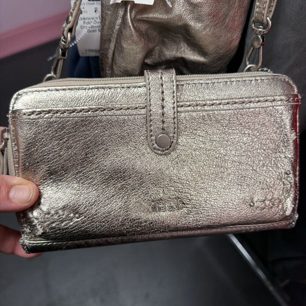 The Sak Metallic wallet cross body