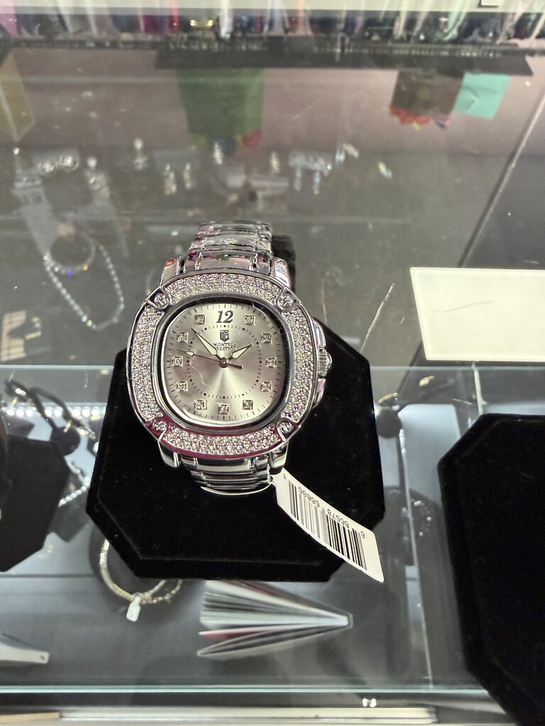 Silver sparkle watches