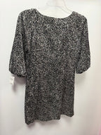 2 3/4 Sleeve Silk Blend Roses Dress