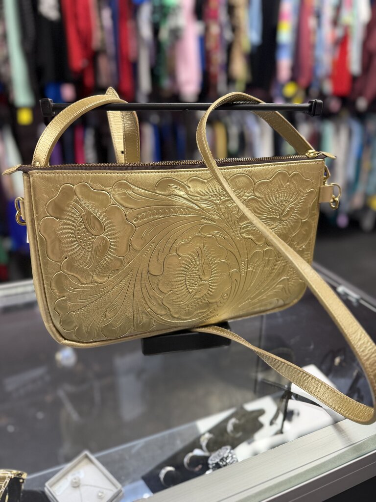 Mariana Muller Tooled Leather Crossbody By Mexican Designer